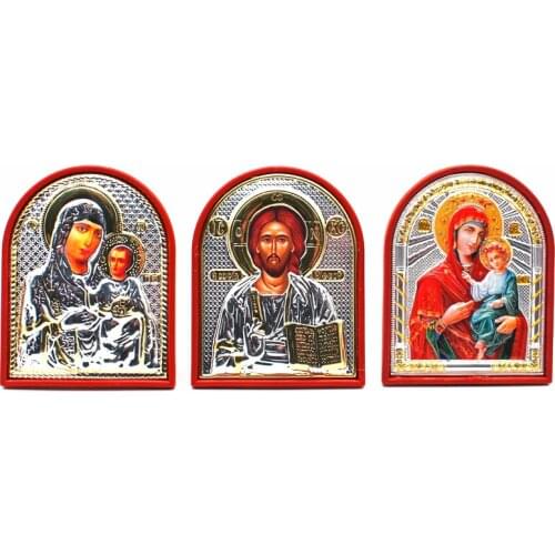 Orthodox Icon Church utensils Lod jesus/virgin Mary Icon