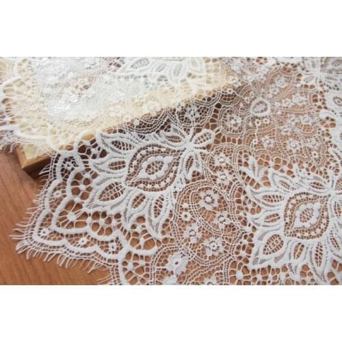 Eyelash Lace 150cm width Black Sewing Lace Trim garment accesorries