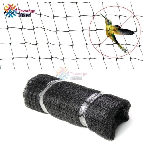 Tewango 1.3CM Grid Farm Gardening Pest Control Mesh Black Anti-bird Net Balcony Fruit Tree Safety Protect Pond Crops Plant Cover