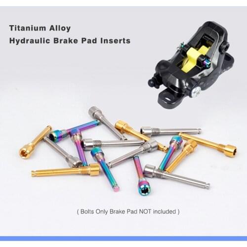 M4 Titanium Bolts for Bicycle Disc Brake Pad Threaded Pin Inserts Screw for XT R XT Hydraulic Disk Caliper
