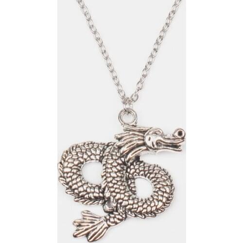 2020 New Arrival Creative 45x38mm Dragon Pendant Necklace Fashion Jewelry Man and Woman Gift Wild Girl Jewelry Party Souvenir