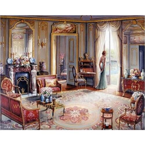 5D DIY Diamond Painting Lady of Vitoria picture diamond Embroidery stickers Diamond Mosaic Beadwork Painting,Rhinestones C324