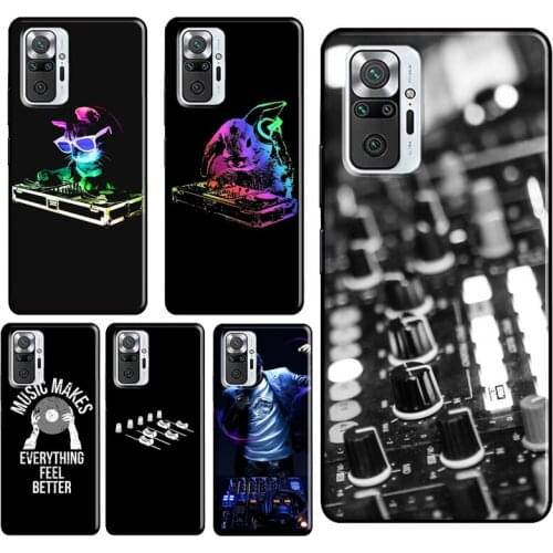 DJ Mixer Music For Xiaomi Redmi Note 10 8 9 Pro Note 8T 9S Phone Case For Redmi 9T 9A 9C 8A 7A K40 Cover