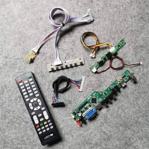 LVDS 1920*1080 VGA AV USB LCD matrix 30 Pin Fit M215H3/M236H3/M270H3 monitor universal controller drive board kit 60Hz WLDE