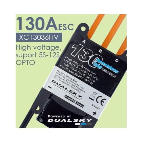 DUALSKY XC13036HV- High voltage, suport 5S-12S, OPTO,- 130A(150A, 15s) W/ 12S LiPo