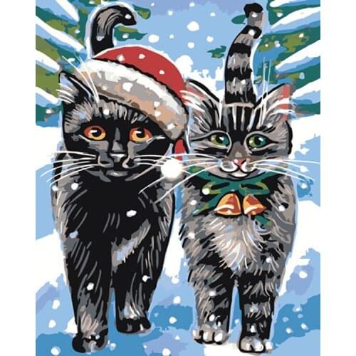 Animal Diamont Painting Cat Diamond Painting Arrivals Cross Stitch Kits EmbroideryDiamond Painting Full Drill Kits Rhinestone