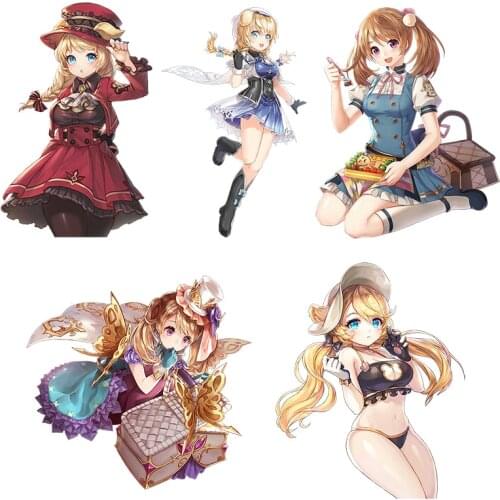 Three Ratels CDM352 Kings Raid Kara Annette sticker for bike motorcycle auto car laptop Waterproof Vinyl Decal wall stickers