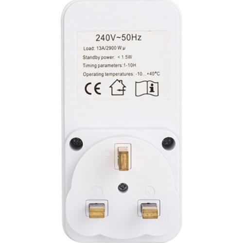 New Electrical Outlet Plug Timer Socket Smart Time Setting Swtich Timer Control Socket Kitchen Timer Socket White EU/US/UK Plug
