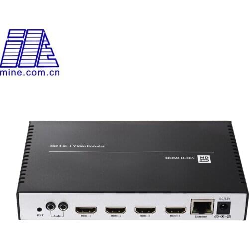 Newest 1080p@60fps 4 Channel H.265 HDMI 4 in 1 Live Streaming IPTV Encoder E5001H