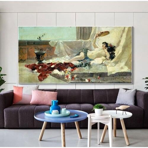 “Nude” by Joaquin sorolla Oil Painting Reproduction Canvas Abstract Poster Print Wall picture for living room