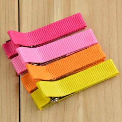 Wholesale girl candy colors hair clip grosgrain ribbon covered hairpin kids adult hair accessories 1200pcs/lot