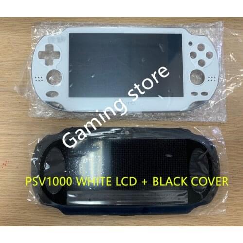 Original new for psvita for ps vita psv 1000 lcd screen white + black back cover 3G or WIFI