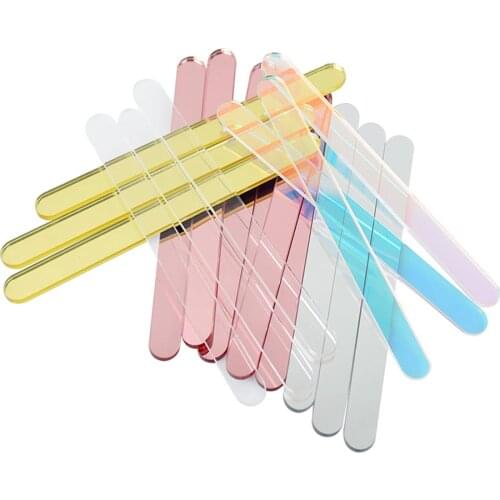 50/100Pcs Ice Cream Sticks Acrylic Cakesicle Popsicle Reusable DIY Craft for Parent-Child Lollipop Tools Lolly Accessories