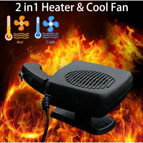 ELOOLE Portable Mini Heater Onboard Heater Winter Slotted Glass Defroster Can Be Adjusted 360 Degrees Detachable For Car 430g