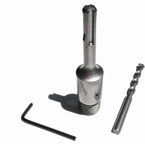 Promotion of 1 pc 110mm extension rod from M22 to SDS PLUS/Square shank adapter for electric Hammer wall concrete hole saw using