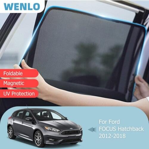 For Ford FOCUS Hatchback 2012-2018 Windshield Car Sunshade Side Back Window Screen Blind Sun Shade Magnetic Visor Mesh Curtain