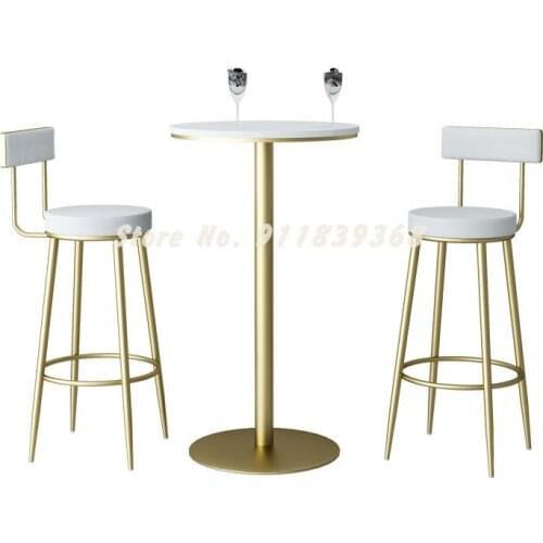 High Chair Bar Chair Simple Luxury Bar Stool Modern Bar Chair Home Front Desk Bar Back Bar Chair Nordic