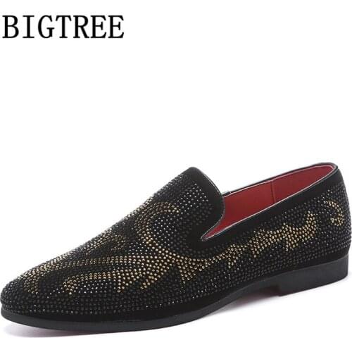 Wedding Shoes Men Elegant Coiffeur Loafers Men Party Shoes Brand Italian Formal Shoes Men Classic Sepatu Slip On Pria Ayakkabi