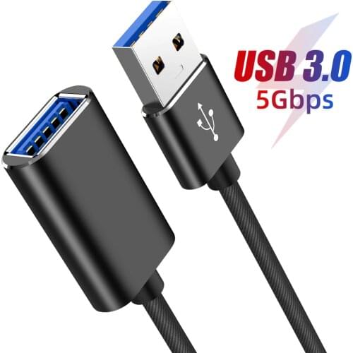 Ranipobo USB 3.0 Extension Cable OTG Dual-end USB Data Cable For PC Keyboard Printer Camera Mouse Game Controller Male To Female