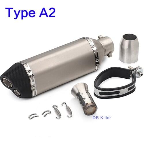 Universal 51mm Motorcycle Exhaust Modified Muffle pipe Wirh escape moto ATV Scooter db killer for tmax 500 cb1000r crf 230 mt09