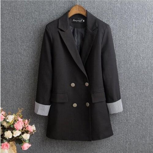 Blazer Women Suit 2021 New Suits Women Blazers Short Slim Coat Woman Jackets Spring Autumn Jacket Female Outerwear Black
