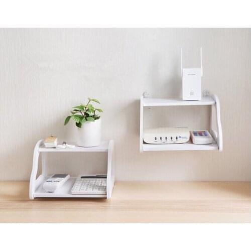 1PC Telephone Storage Rack TV Set Top Shelf wifi Router Shelf Set-top Box Holder Living Room Storage Holder Rack OK 0709