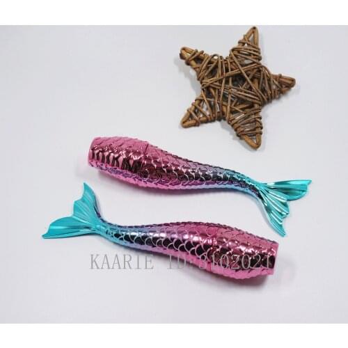 10-100PCS 3ml/g Pink Blue Gradients Mermaid Lip Glaze Bottle Empty Gloss Tube Bottle Lipgloss Tube Lip Gloss Cosmetic Container