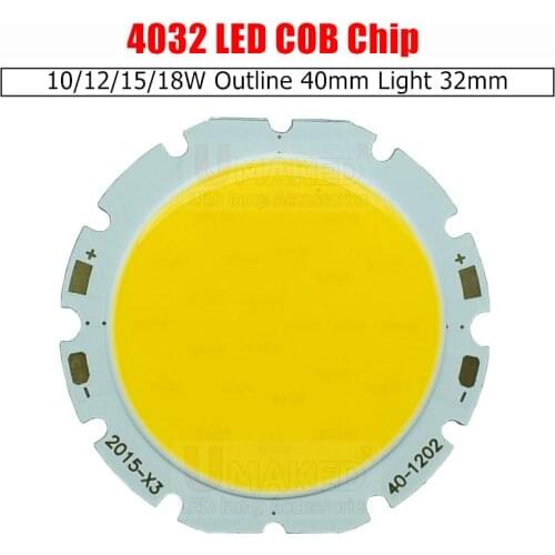 10W 12W 15W 18W COB beads 40mm Led Chip Diodes Surface Light for Led Bulb Spotlight Street Led Lamp