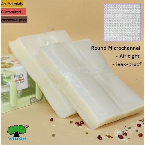 10x15cm (4''x6'') 100 -1000 pcs 5.1 mils Household One Side Embossed Vacuum Sealer FoodVacBags Storage Bags- Food Saver