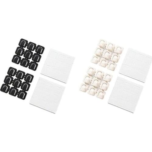 18pcs Self-adhesive Wire Fixed Clips Network Cables USB Line Holder Clamp