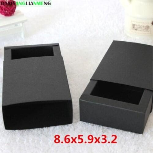 Paper Storage Box Tubes 20pcs/pack 8.6x5.9x3.2cm Black Paperboard,kraft Card Wedding,wedding