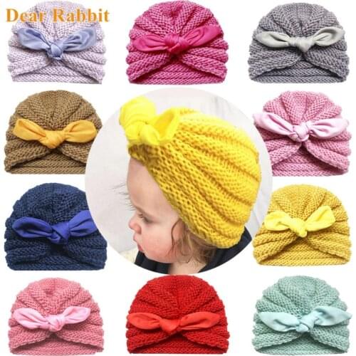 Зимние шапки для малышей DEAR RABBIT China At AliExpress