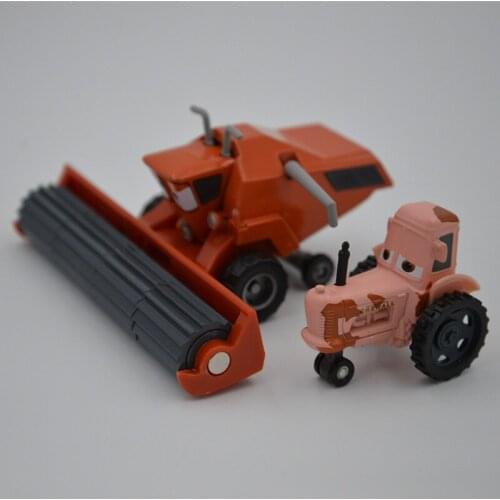 Disney Pixar Cars Lightning Mcqueen Toy Model Cars Frank & Tracter Chewall Diecasts Metal Toys Cars Reaping Machine Toys For Kid