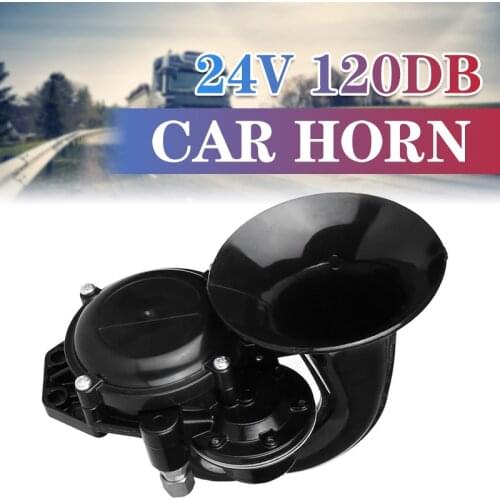 120DB Loud Single Trumpet Snail Air Horn Siren Car Styling Waterproof Speaker Universal for Car Truck Bus Van 12V/24V