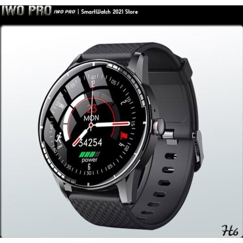 H6 Full Touch-Round Screen Zinc-Alloy Case Sports 1.28 Inch Smart watch For Android IP67 Waterproof Bluetooth Smart Watches