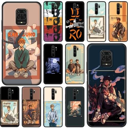 Cute Anime Oya Haikyuu Phone Case For Xiaomi Redmi Note 9S 8 8T 9 7 Pro 7A 8A 9A 9C 6A K30 K20 Pro Silicon Black Shell Cover