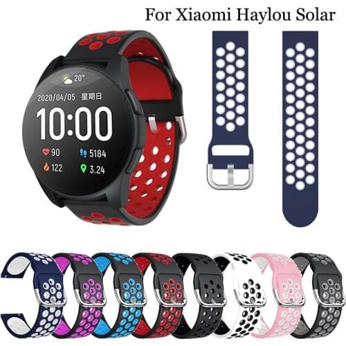 Soft Silicone sport Watchband strap For Xiaomi Haylou solar ls05 Smart Wristband Bracelet For Xiaomi Haylou Solar Correa