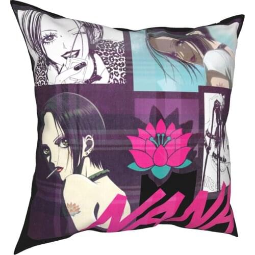 Nana Osaki Pillowcase Home Decor Anime Manga Cushion Cover Throw Pillow for Living Room Polyester Double-sided Printing Unique