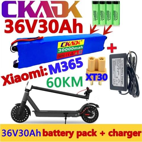 NEW 36V 30Ah battery forxiaomi scooter mijia m365 36V 30000mah battery electric block scooter bms board forxiaomi M365 + charger