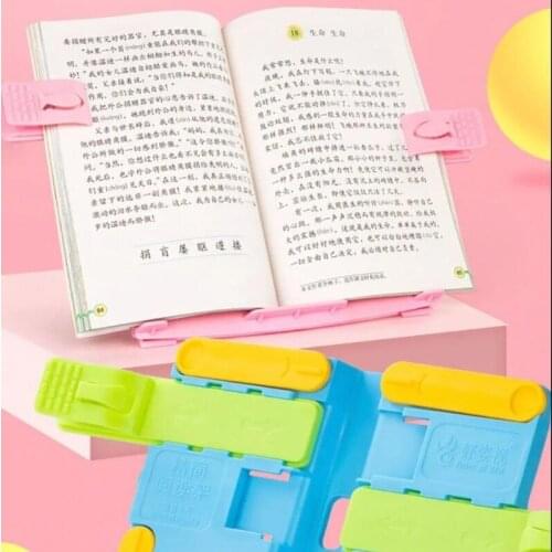 Adjustable Kids Children Reading Shelf Holder Portable Folding Book Stand Support Desk Organizer for Office School Supplies 20CB