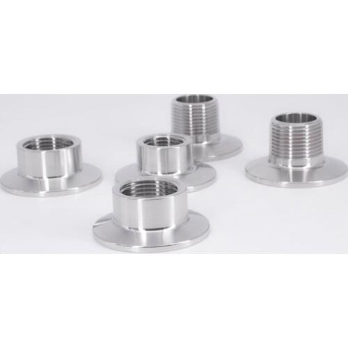 1/4" 3/8" 1/2" 3/4" 1" NPT Male Female 0.5" 1.5" 2" Tri Clamp Sanitary Fitting Connector SUS304 Stainless Steel Homebrew