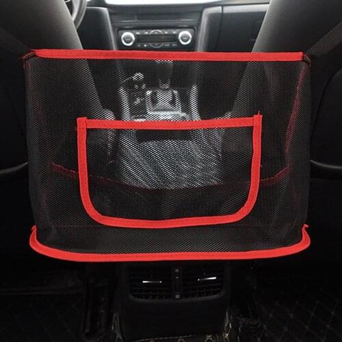 Car Seat Storage Bag Auto Net Pocket Holder Organizer Bag Universal Multifunction Storage Box For Car Interior Stowing Tidying