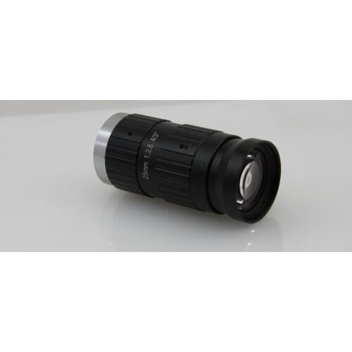 Shenzhen SMTSEC Camera Machine Vision Lens 4/3" EFL=25mm Low distortion lens F#2.8 HFOV=37.5 Degree 4K resolution lens C mount