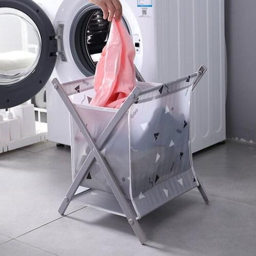 Folded Dirty Clothes Basket Storage Basket Fabric Waterproof Cotton Linen Household Multi-Function Sundries Organizer