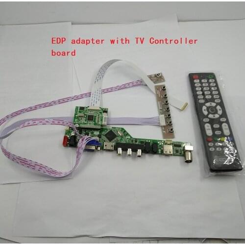 LED AV 40pin EDP adapter kit TV Controller board kit VGA LCD HDMI For LP156WF7(SP)(A1) 1920*1080 1080P FHD Screen USB Audio FFC