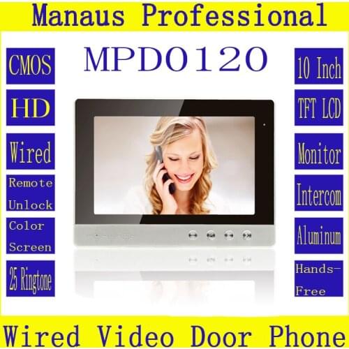 High Quality Professional Smart Home 10 Inch Screen Video Intercom Phone,Indoor Monitor Video Doorphone Doorbell System D120a