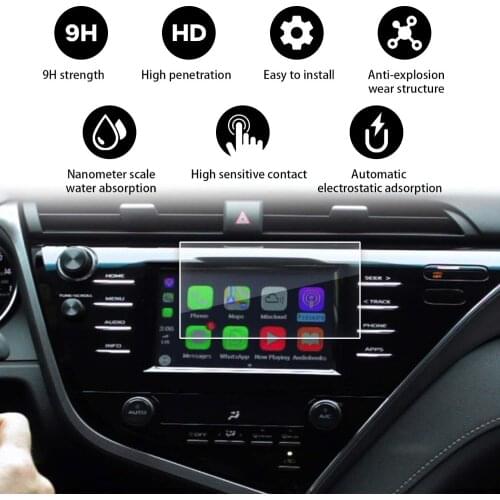For Toyota Camry LE SE 2018 7 Inch Navigation Display Tempered Glass Screen Protector Navigation Touch Screen Protector