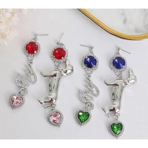 Women Dangle Earrings Full Zirconia Bling Bling Female Party Accessories Aesthetic Gift 2021 Trendy Jewelry
