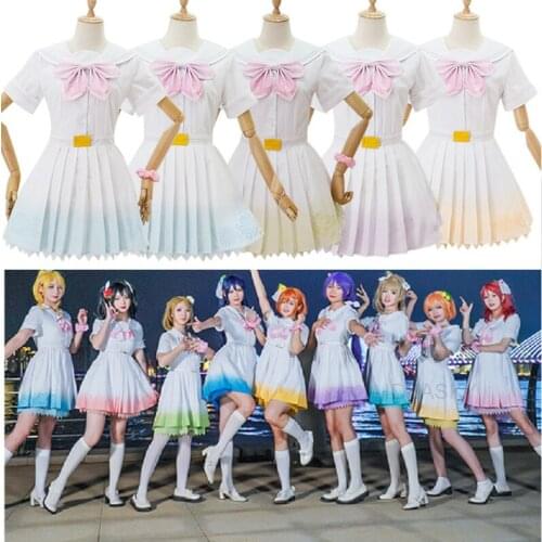 Love Live μs 8th A song for You 9 Characters Kousaka Honoka Minami Kotori Sonoda Umi Ayase Eli Dress Uniform Cosplay Costumes