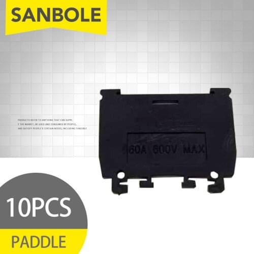 10pcs Paddle Back Plate For TBR60A Baffle Side Connection Terminal Blocks Row Barrier End Lid